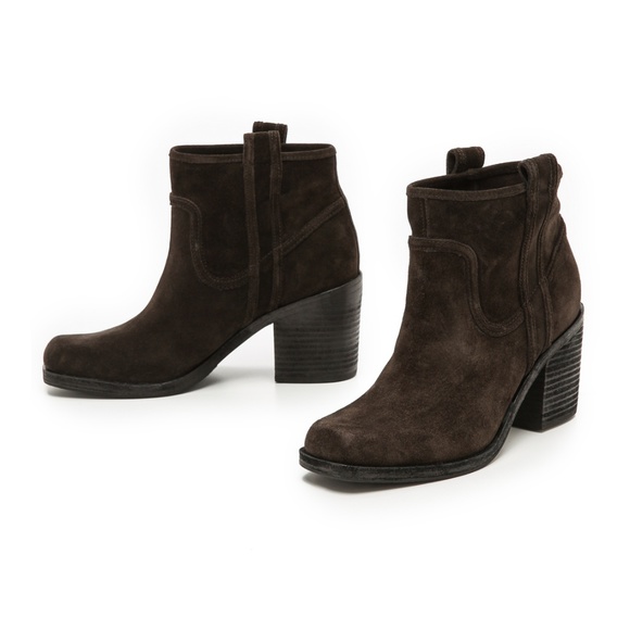 Belle by Sigerson Morrison Lagoon Suede Bootie - Picture 3 of 8